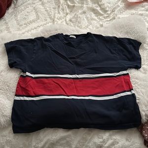 brandy melville red white and blue tee shirt